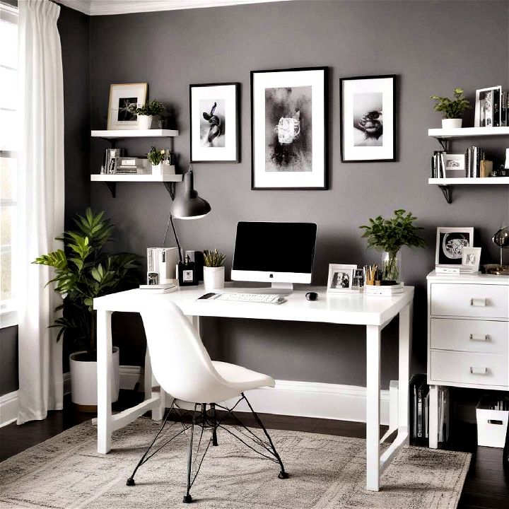 monochrome color schemes small office