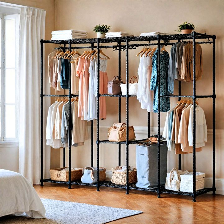 multi tiered hanging rods
