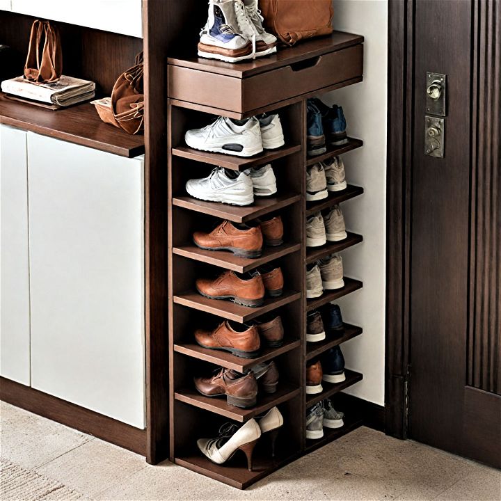 multi tiered shoe stand to store multiple pairs