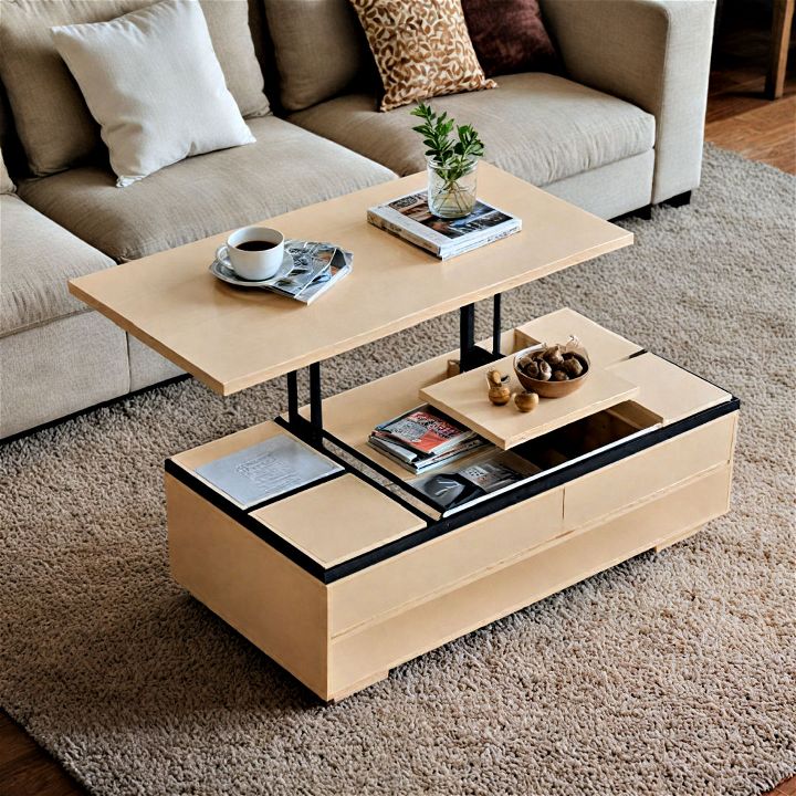 multifunctional coffee table for family room