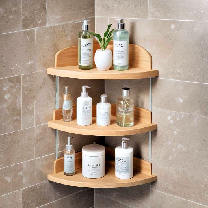 multifunctional corner shower shelf