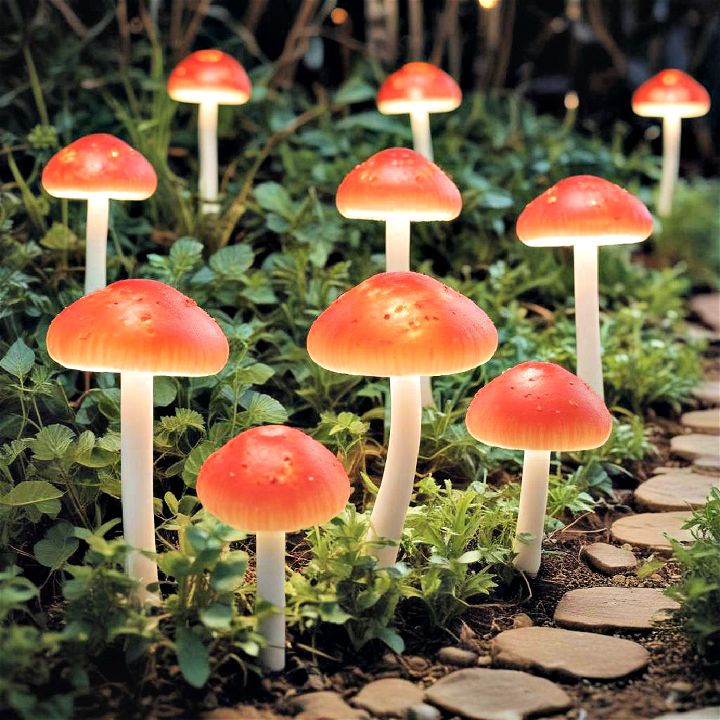 mushroom lights for pathways