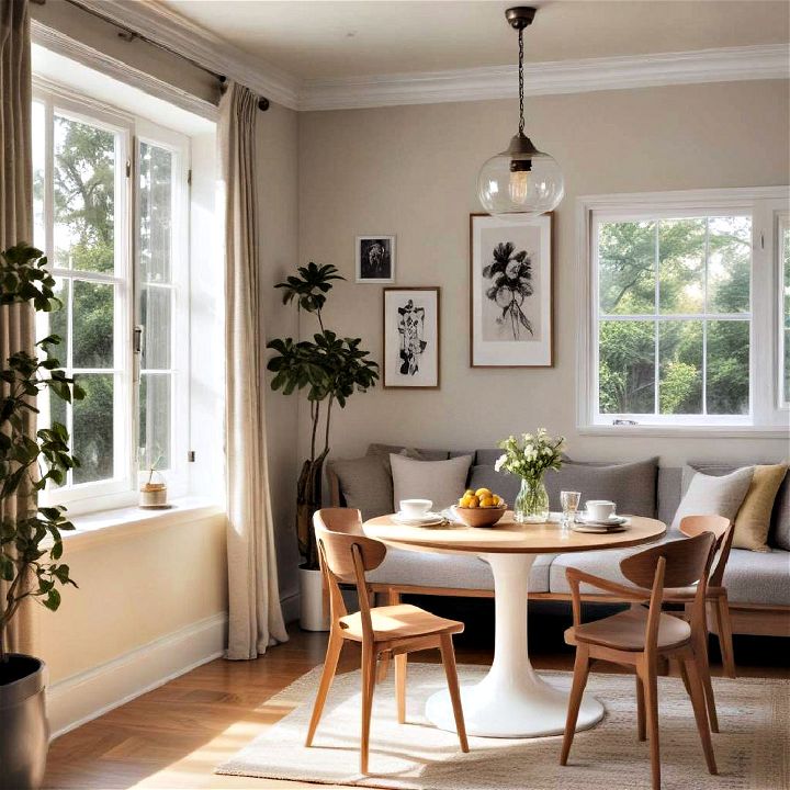 natural light for small dining rooms
