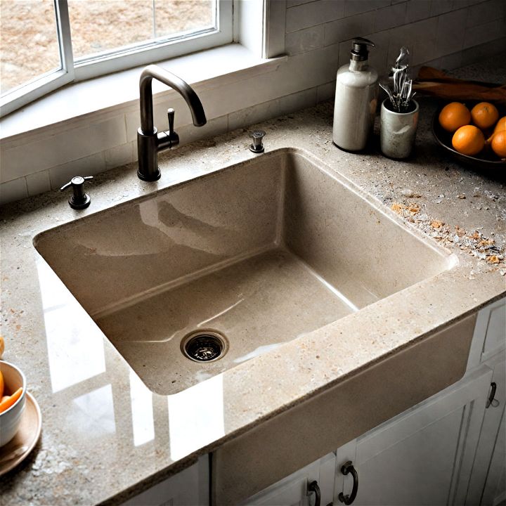 natural quartz sinks for kitchen