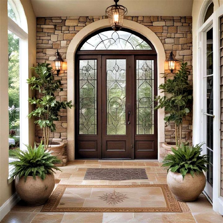 nature inspired elements for entryway
