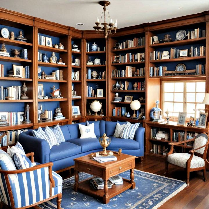 nautical themed library for readers