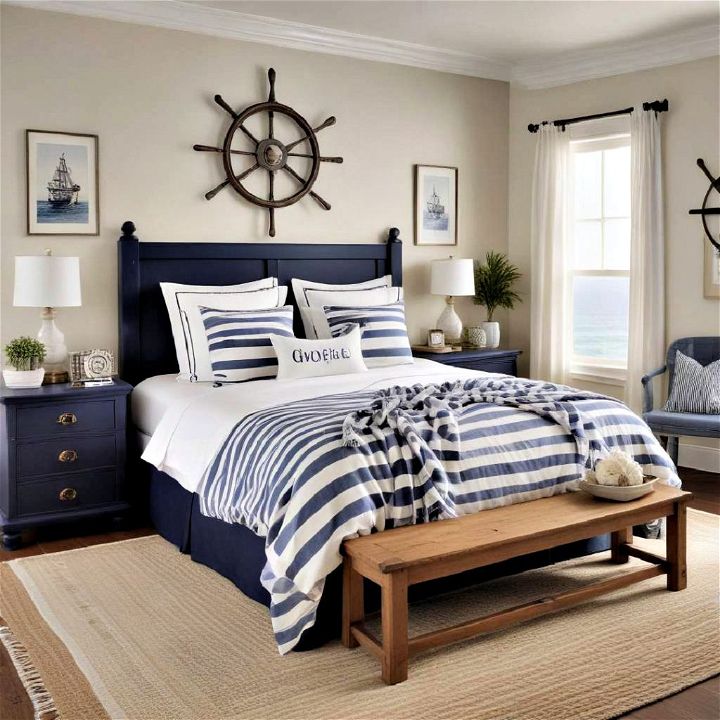 nautical themes for coastal bedroom