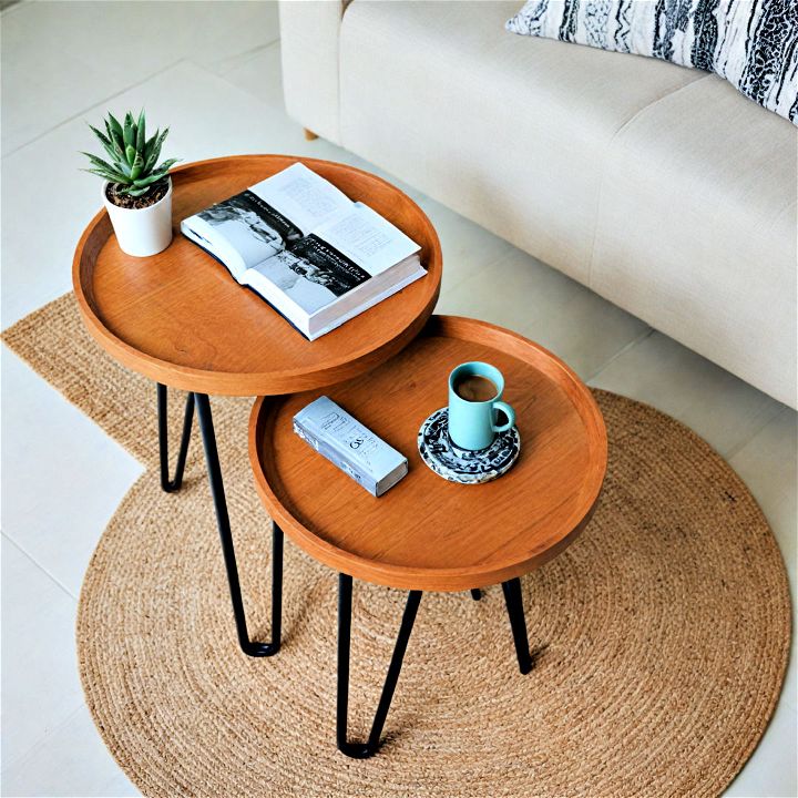 nesting tables for a dynamic living room