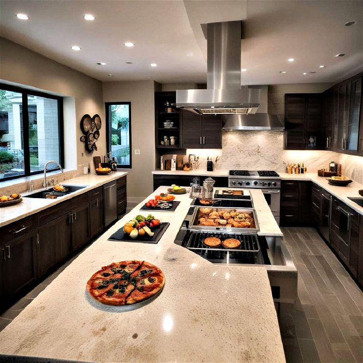 open kitchen cooking stations for making meals a memorable experience