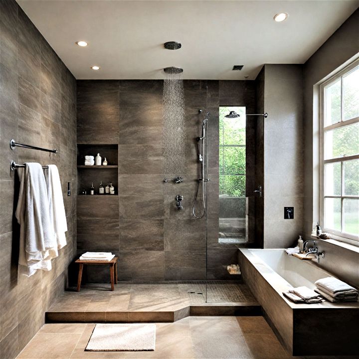 open shower concept for modern homes