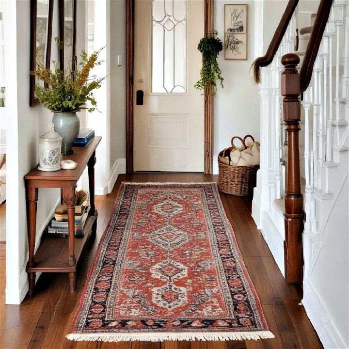 opt for a vintage runner introducing texture and a sense of history
