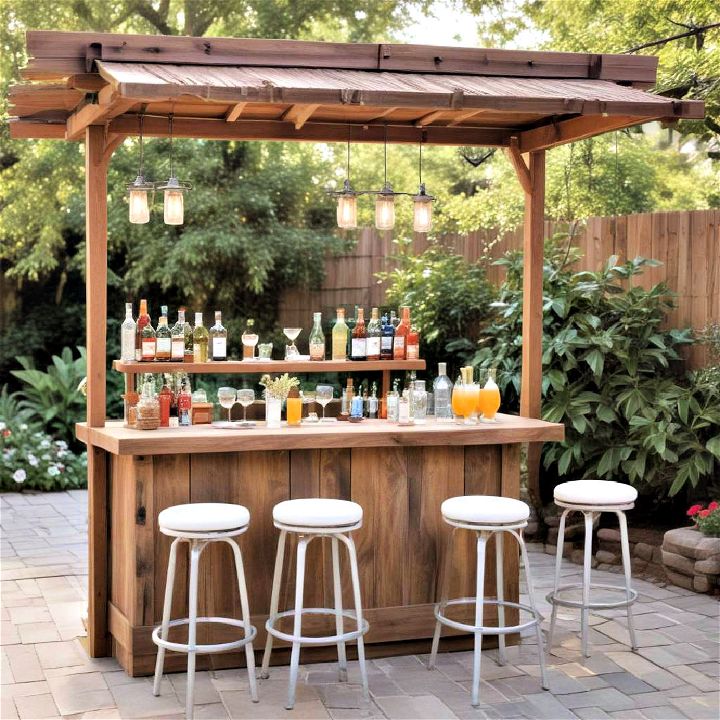 outdoor bar for backyard