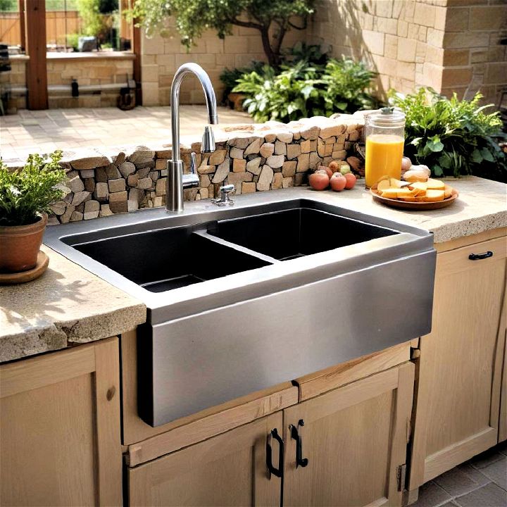 outdoor kitchen sinks