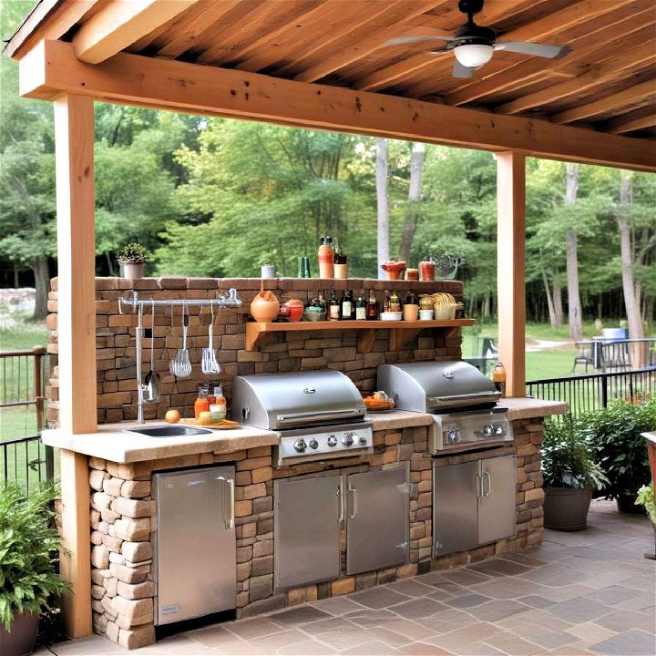 outdoor kitchen under your deck