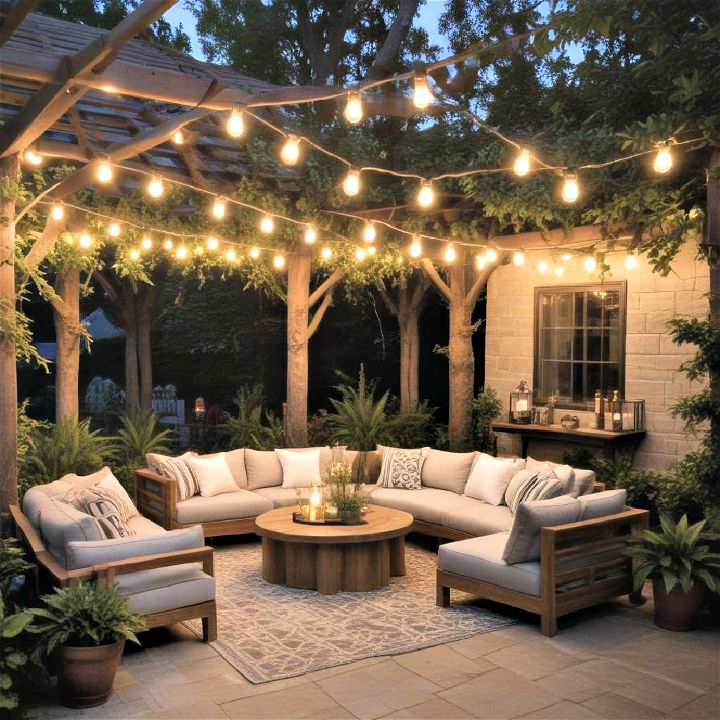 outdoor lighting for living space