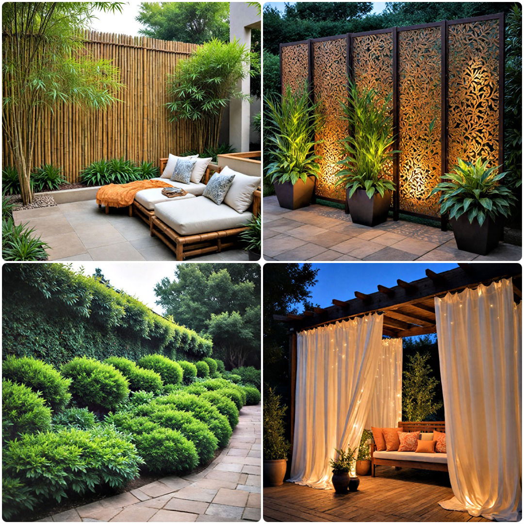 outdoor privacy screen ideas