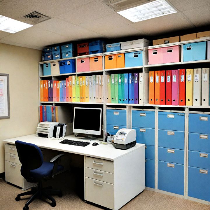overhead cabinets for smaller office spaces