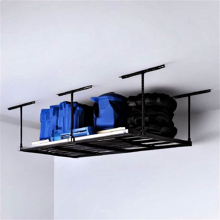 overhead rack for storage space