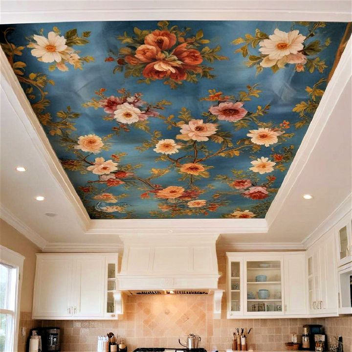 painted murals kitchen ceiling