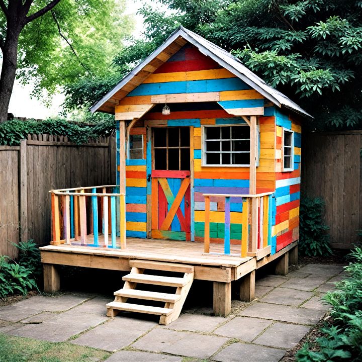 pallet playhouse retreat for kids