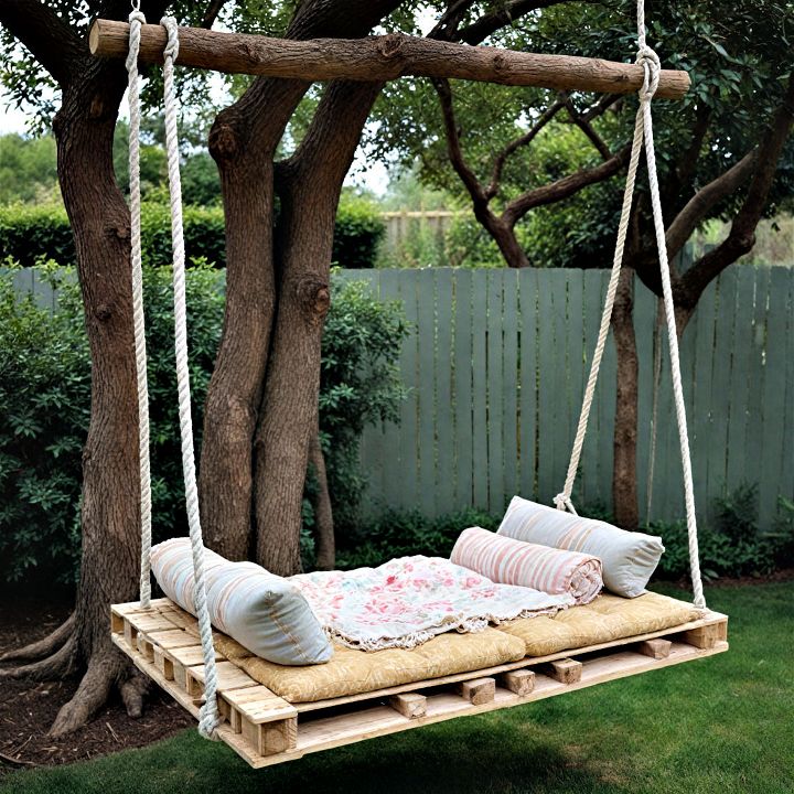 pallet swing to bring a fun whimsical touch