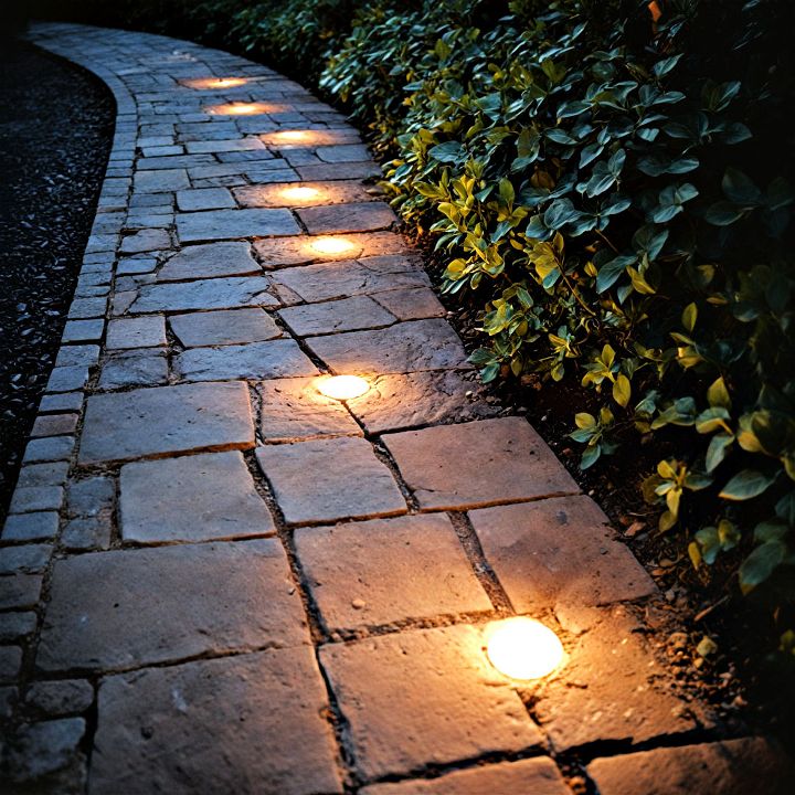 paver lights for illuminating walkways