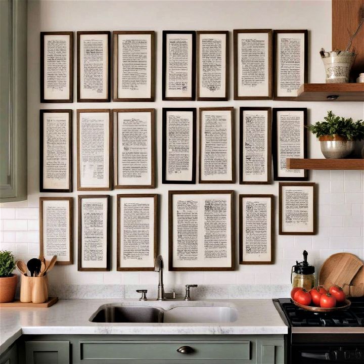 personal and sentimental Framed Recipes