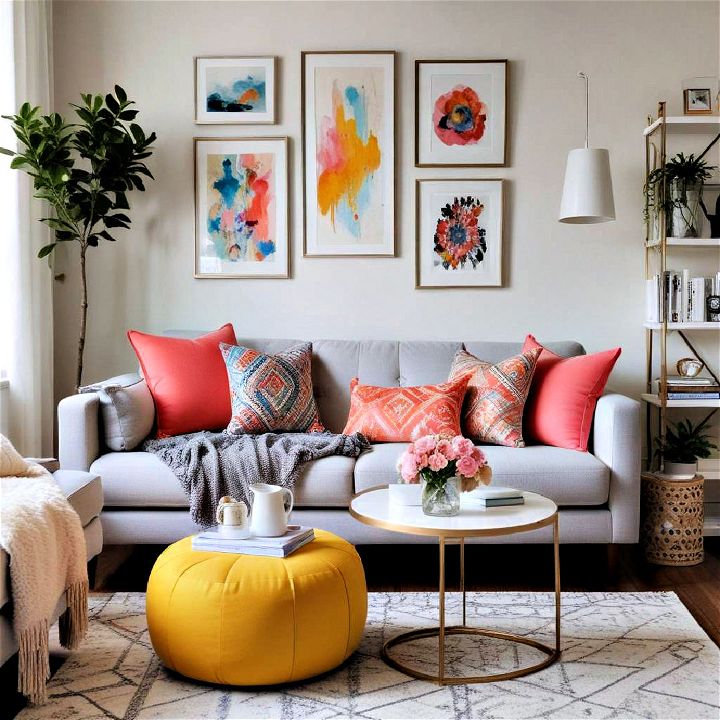 personality small space pop of color