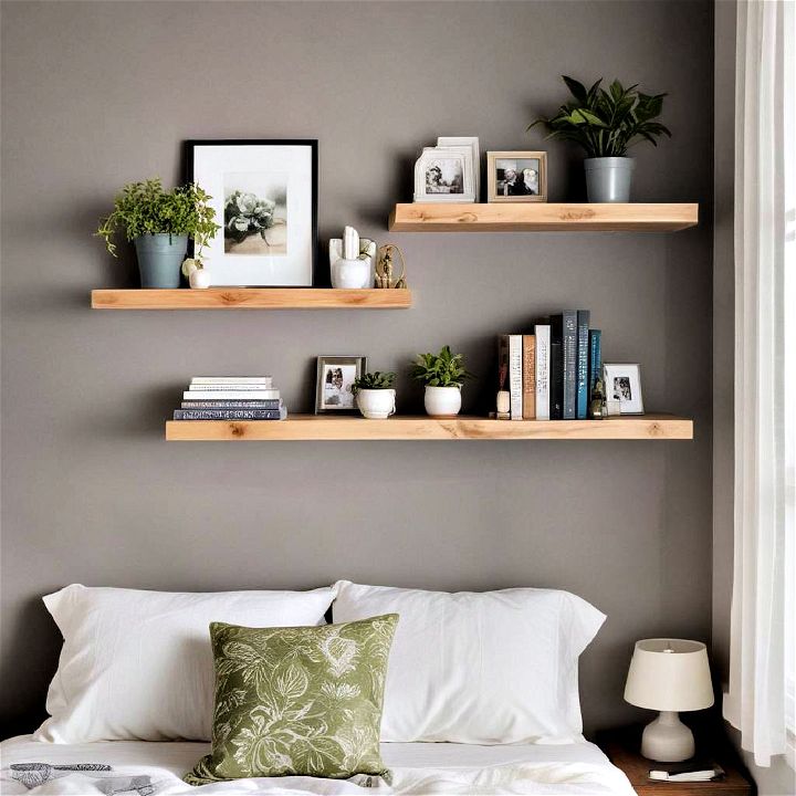 personalize floating shelves