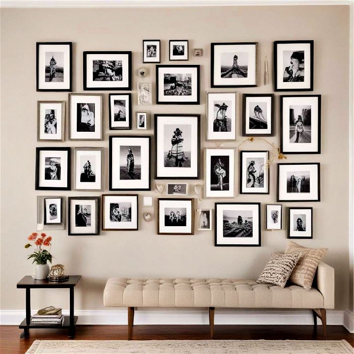 personalized gallery wall collection of artwork