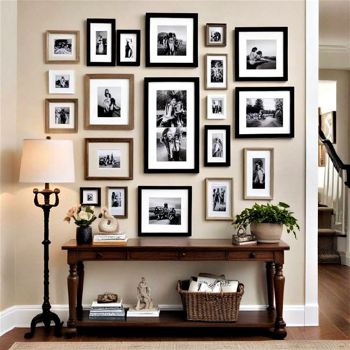 personalized gallery wall for your entryway