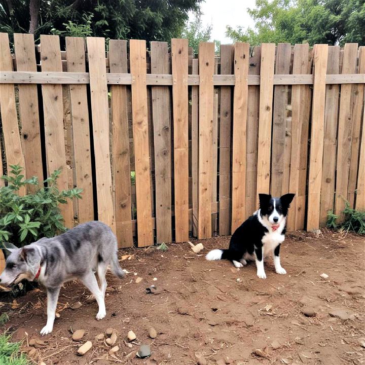 pet friendly pallet fence