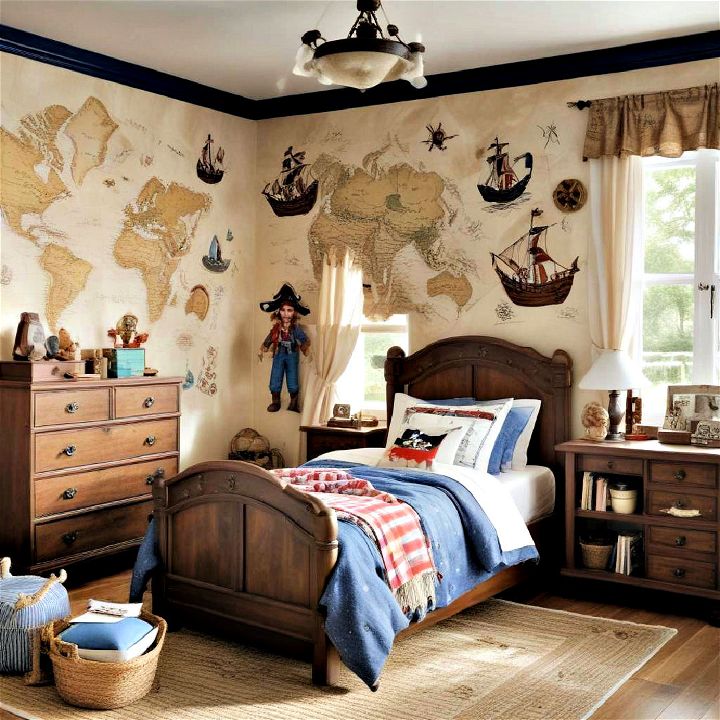 pirate themed room to encourage imagination