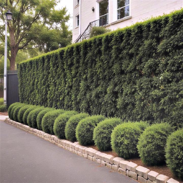 plant hedges solution for privacy