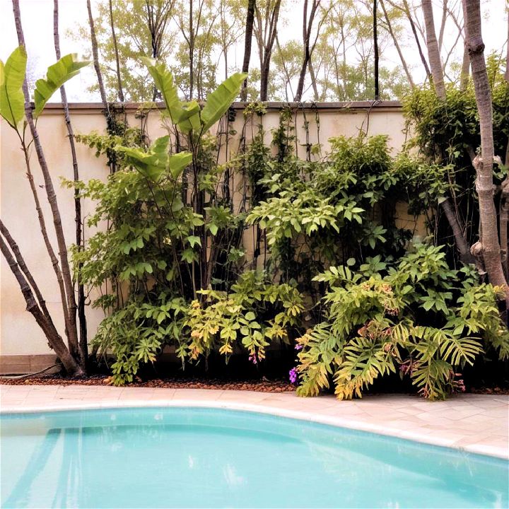 planting vines for pool shade