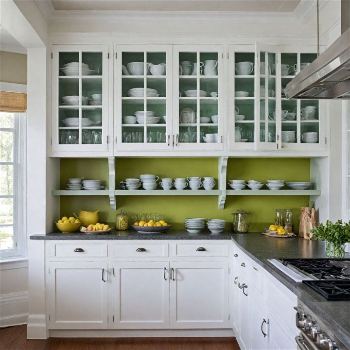 playful and bold kitchen cabinet paint