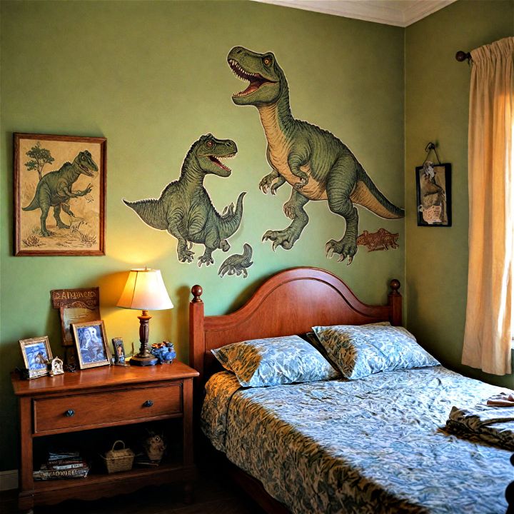 playful dinosaur themed room