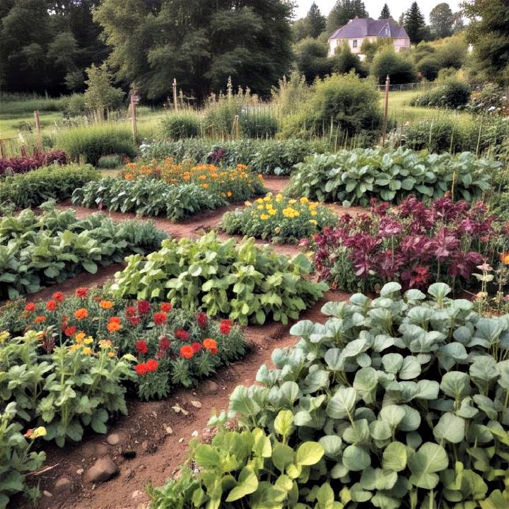 polyculture beds for vibrant garden ecosystem