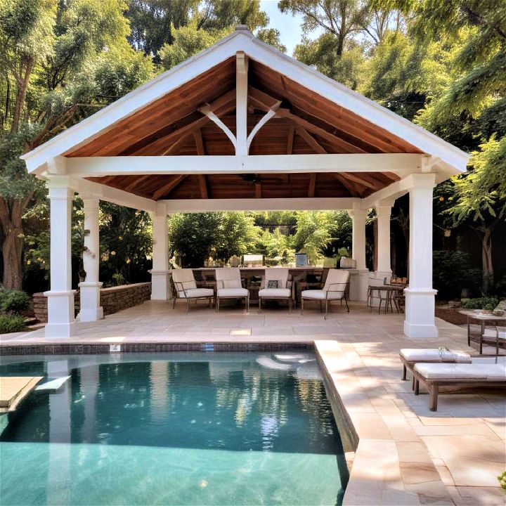 pool house for gathering spot