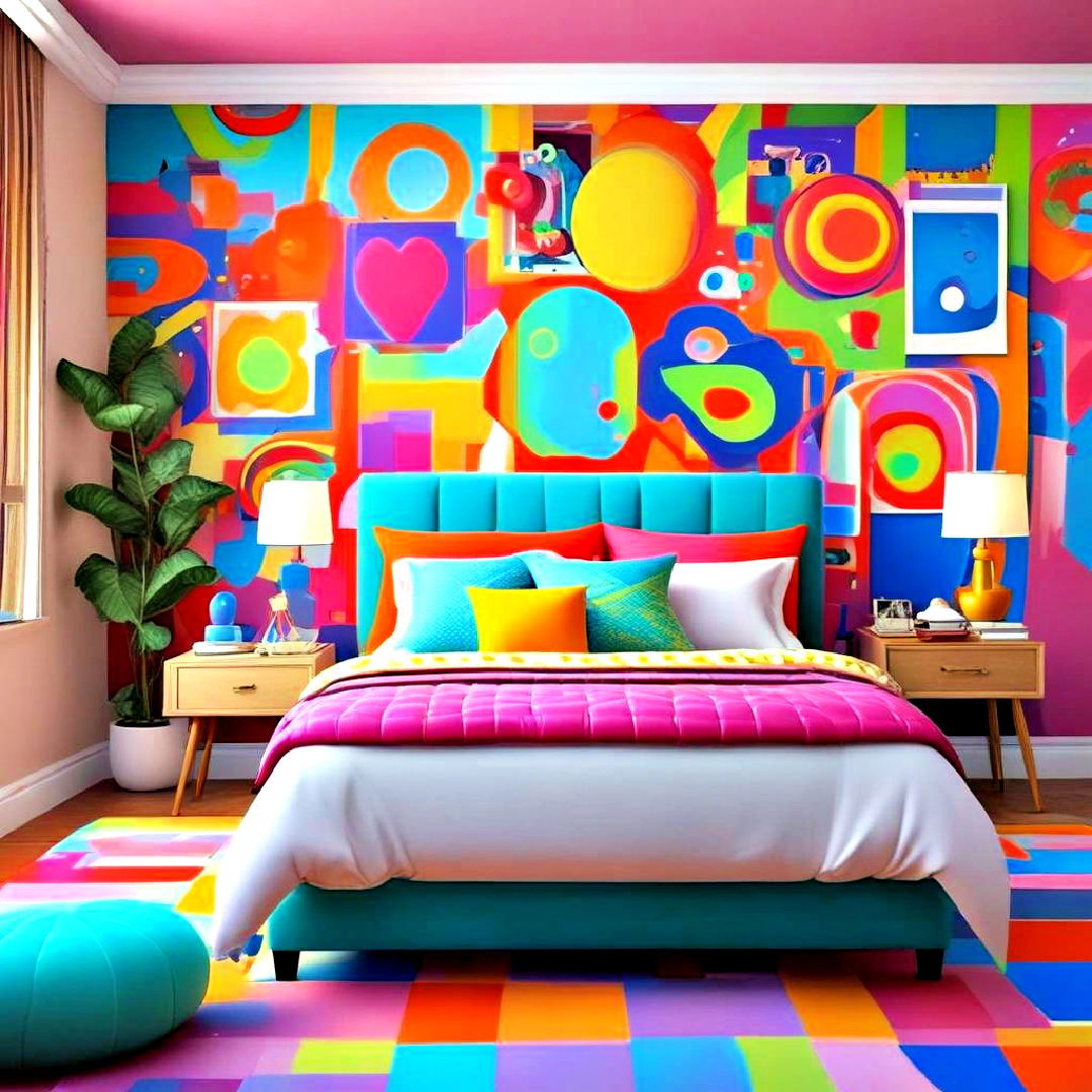 pop art inspired bedroom to add fun