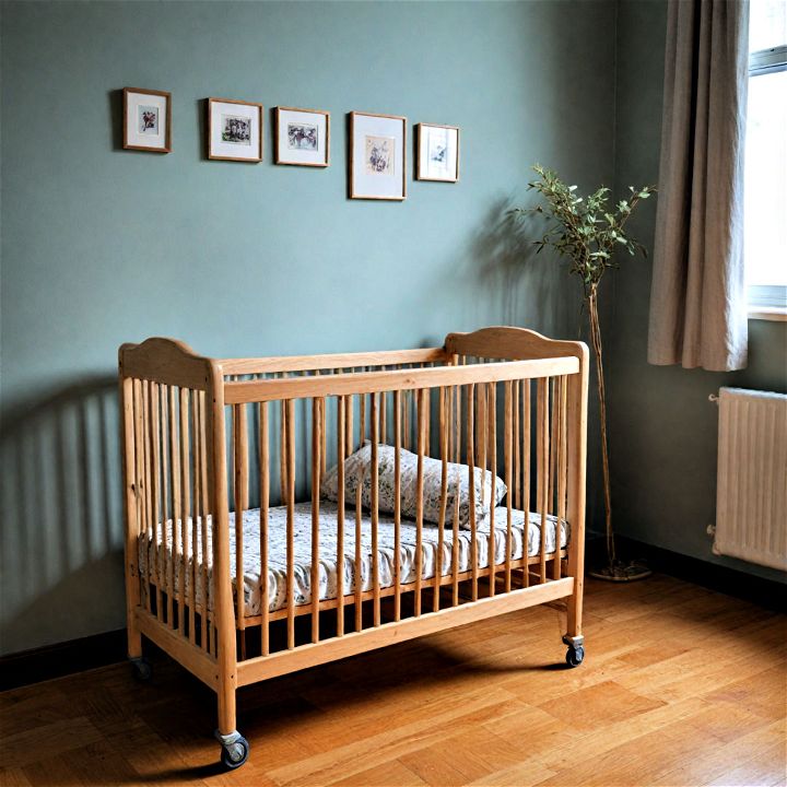practical movable crib for a small spaces