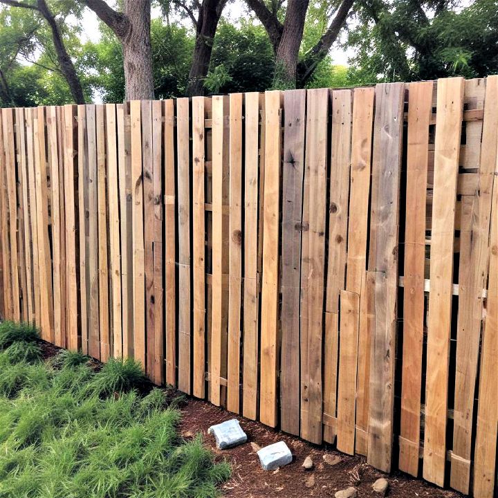 privacy and rustic charm pallet fencing