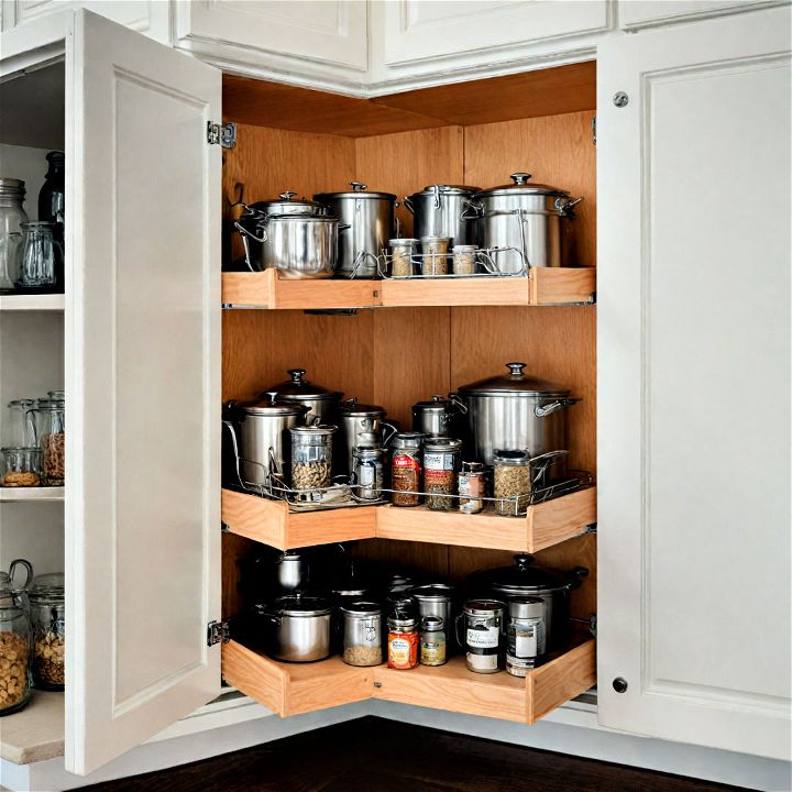 pull down shelving systems for kitchen cabinet