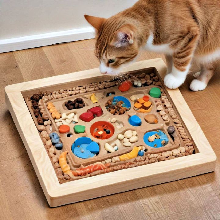 puzzle feeder maze for cat s