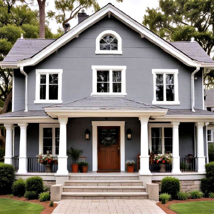 raincloud gray paint to bring soothing tranquility to your home s exterior