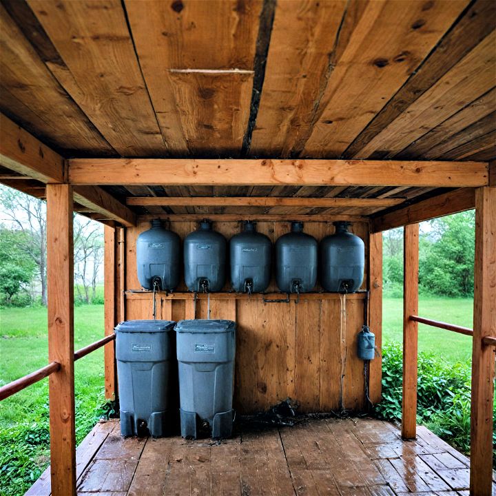 rainwater collection system under your deck