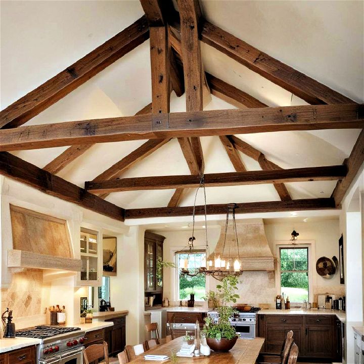 reclaimed timber decorative ceiling beams