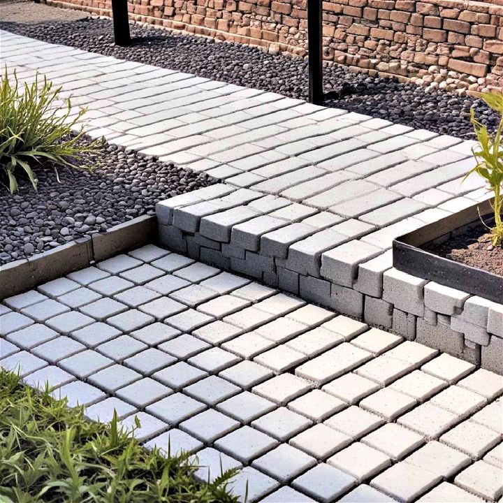 recycled plastic pavers patio