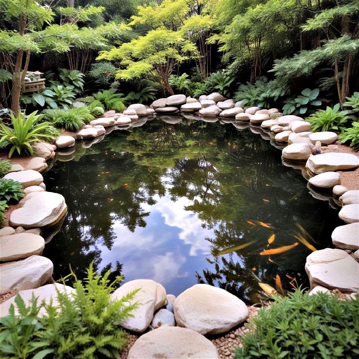 reflective pond zen garden centerpiece