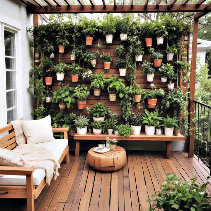 relaxation hanging garden deck
